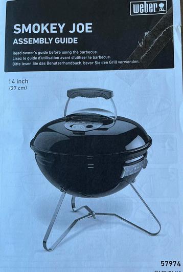 Weber Smokey Joe houtskool bbq 37cm NIEUW+brikettenstarter beschikbaar voor biedingen