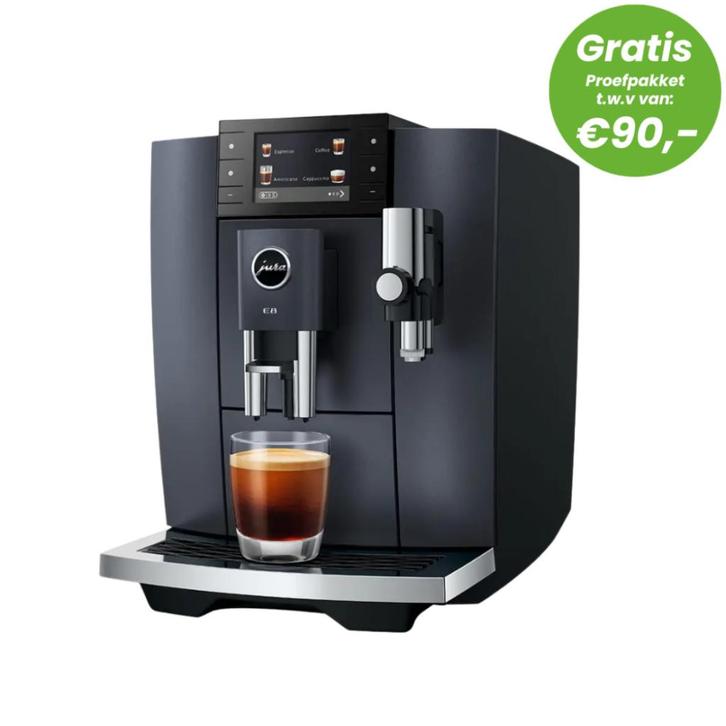Wegens bedrijf beëindiging Jura E8, Witgoed en Apparatuur, Koffiezetapparaten, Gebruikt, Gemalen koffie, Koffiebonen, Koffiemachine