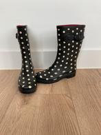 Regenlaarzen met polkadot - Maat 37, Kleding | Dames, Schoenen, Ophalen, Zo goed als nieuw, Zwart, Regenlaarzen