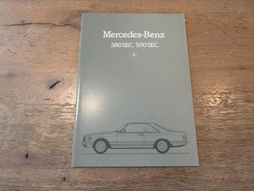 Folder Mercedes-Benz C126 1981 (380SEC, 500SEC) beschikbaar voor biedingen