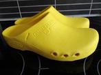 Klimaflex ok klompen wasbare OK-clog ZGAN klomp geel 40, Geel, Ophalen of Verzenden, Zo goed als nieuw, Werkschoenen