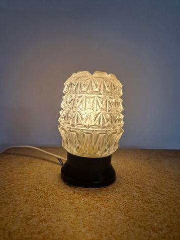 Vintage plafonniere glas jaren 60 beschikbaar voor biedingen
