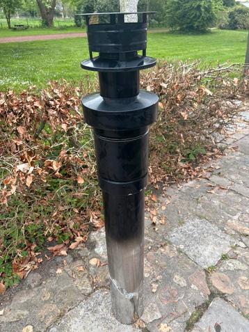 Holetherm concentrisch RVS gaskachelpijp met dakdoorvoer beschikbaar voor biedingen