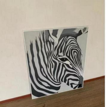 Design groot schilderij ZEBRA gesigneerd beschikbaar voor biedingen