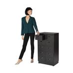 Refurbished Vintage Ladekast van IJzer Retro Metaal Zwart, Huis en Inrichting, Kasten | Ladekasten, Info@dehanzeherten.nl, 5 laden of meer