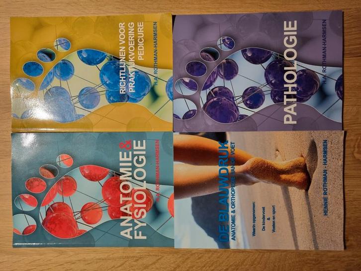 Boeken pakket pedicure opleiding Rothman-Harmsen, Boeken, Overige Boeken, Zo goed als nieuw, Ophalen of Verzenden