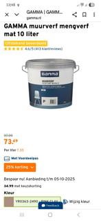 10L Gamma Muurverf Pink Clay - Over!, Ophalen, Nieuw