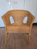 Gratis af te halen rieten stoel., Huis en Inrichting, Stoelen, Gebruikt, Bruin, Riet of Rotan, Ophalen of Verzenden
