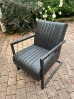 Fauteuil Industrieel Zwart, Ophalen, 75 tot 100 cm, Zo goed als nieuw, Industrieel