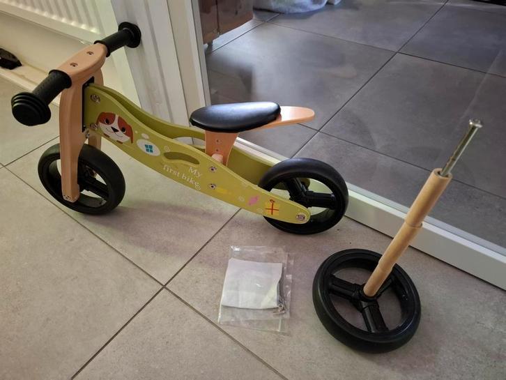 2-in-1 Drie Wieler/Loopfiets voor Kinderen, Kinderen en Baby's, Speelgoed | Buiten | Voertuigen en Loopfietsen, Loopfiets, Ophalen