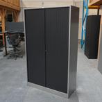 Ahrend Roldeurkasten| 195x120x45 cm Zilvergrijs/Zwart, Gebruikt, 100 tot 150 cm, -, -