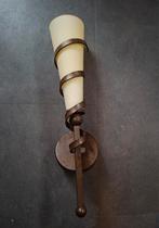 Sfeervolle wandlamp met glazen kelk, Ophalen of Verzenden