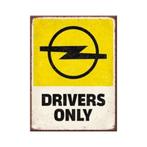 Opel drivers only logo geel reclame magneet koelkastmagneet, Ophalen of Verzenden, Nieuw, Auto's
