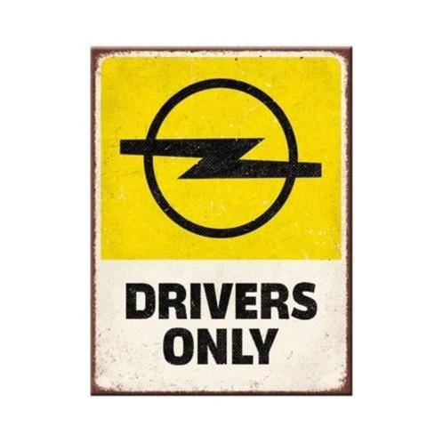 Opel drivers only logo geel reclame magneet koelkastmagneet, Verzamelen, Automerken, Motoren en Formule 1, Nieuw, Auto's, Ophalen of Verzenden
