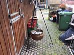 Tk leuke warmhouder in koperen hangketel Halloween bbq feest, Ophalen, Gebruikt, Feestartikel, Halloween of Griezel