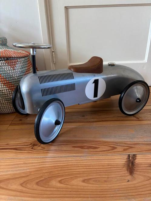 Metalen retro speelgoed loopauto, Kinderen en Baby's, Speelgoed | Buiten | Voertuigen en Loopfietsen, Zo goed als nieuw, Loopvoertuig