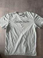 Calvin Klein T-shirt Maat XS 16 170 beige, Beige, Ophalen of Verzenden, Zo goed als nieuw, Korte mouw