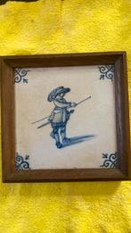 Tegel 17e eeuw piekenier., Antiek en Kunst, Antiek | Wandborden en Tegels, Ophalen of Verzenden