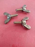 p st. messing vleugelschroef of vleugelbout in m4 woonboot, N, Nieuw, Ophalen of Verzenden, M