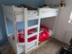 Witte Houten Stapelbed, Ophalen, Gebruikt, 180 cm of meer, 85 tot 100 cm