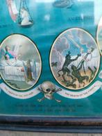 Oude Kunstdruk: God Almachtig & Spreuken, Verzenden