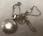 Vintage K&L  zilveren  medaillon hanger met  ketting, Ophalen of Verzenden, Gebruikt, Zilver, Zilver