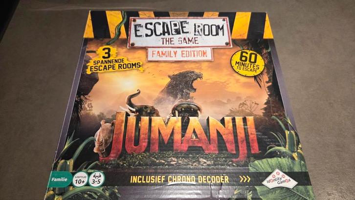 Escape Room The Game - Jumanji, Hobby en Vrije tijd, Gezelschapsspellen | Bordspellen, Gebruikt, Een of twee spelers, Drie of vier spelers