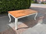 Stoere mooie Queen Ann style teak eettafel 98x200 cm, Ophalen, Teakhout, 50 tot 100 cm, Zo goed als nieuw