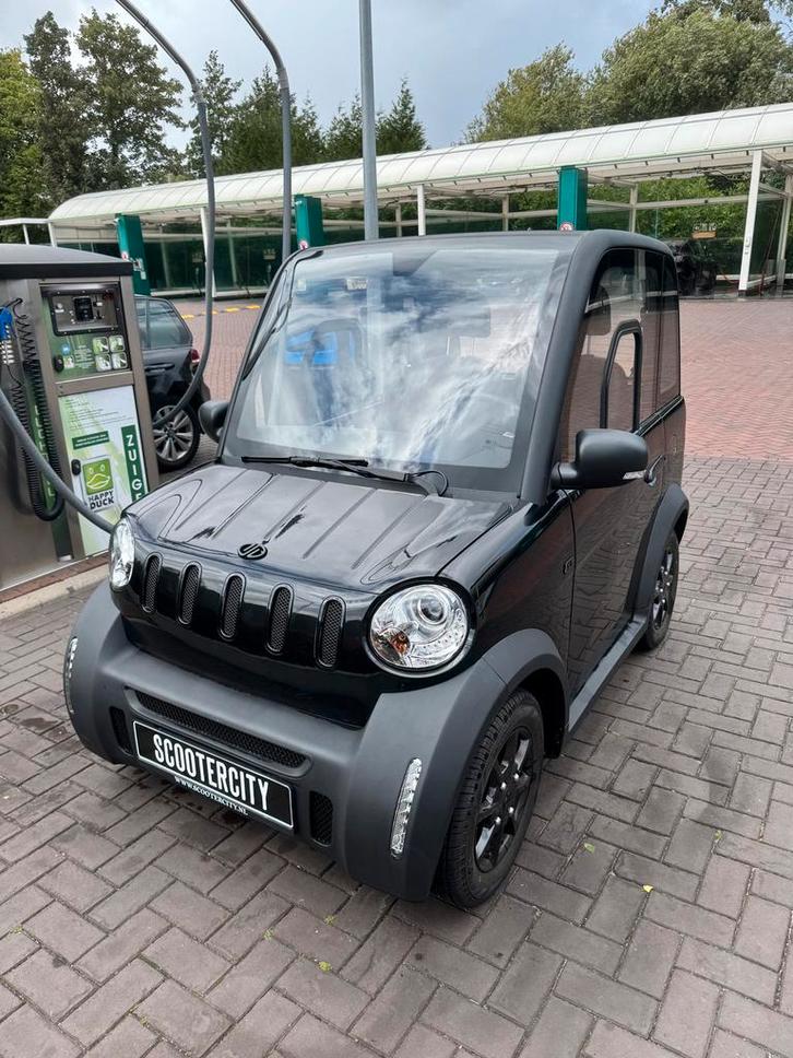 Almost new Jiayuan Eidola electric microcar – only 456 km!, Auto's, Aixam, Particulier, Elektrisch, Automaat, Zwart, Leder, Voorwielaandrijving