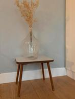 Vintage bijzettafel formica blad 47x35 hoogte 39 retro, Ophalen of Verzenden, Huis en Inrichting