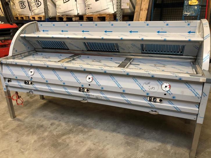 Nieuwe 3-pans BBTEC visbakoven /vis frituur bakoven /bakwand, Witgoed en Apparatuur, Frituurpannen, Nieuw, 4 liter of meer, Ophalen of Verzenden