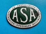 Emaille grille badge ASA La participation embleem Assurances, Verzamelen, Merken en Reclamevoorwerpen, Ophalen of Verzenden, Gebruikt