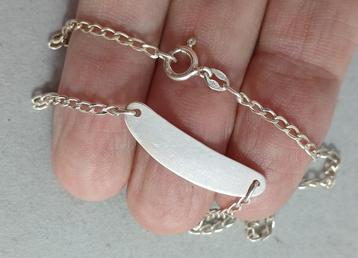 Zilveren ketting Gourmet naamplaat 39 cm 2,3 mm 925 zilver beschikbaar voor biedingen