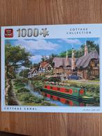 Puzzel: Cottage Canal 1000 stukjes, Hobby en Vrije tijd, Denksport en Puzzels, Ophalen of Verzenden, 500 t/m 1500 stukjes, Zo goed als nieuw