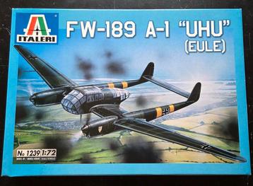  Italeri Fw-189 A-1 "Uhu" (Eule) 1:72 beschikbaar voor biedingen