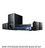 Sony STR-KS2300 RECEIVER, Audio, Tv en Foto, Home Cinema-sets, Sony, Zo goed als nieuw, Ophalen