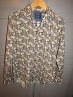 G375 Gabbiano mt L overhemd blauw beige, Zo goed als nieuw, Halswijdte 41/42 (L), Gabbiano, Verzenden