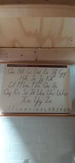 Oude schoolplaat  Letterkaart Rechtshandigen. Groningen, Ophalen of Verzenden