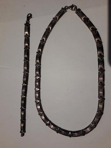 ESPRIT STERLING ZILVEREN ARMBAND + COLLIER I.Z.G.STAAT  beschikbaar voor biedingen