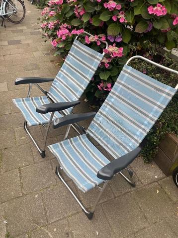 Crespo Camping strand stoelen verstelbaar beschikbaar voor biedingen