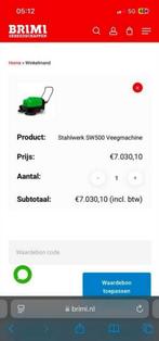 ACCU Zuig/veeg/schrobmachine van het merk STAHLWERK, Witgoed en Apparatuur, Overige Witgoed en Apparatuur, Ophalen of Verzenden