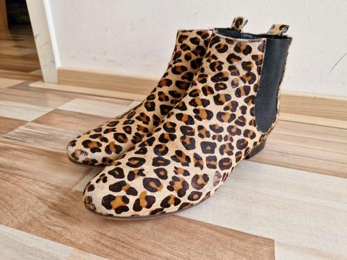 Laarsjes Zivaano panterprint maat 44, Kleding | Dames, Schoenen, Gedragen, Bruin, Ophalen of Verzenden