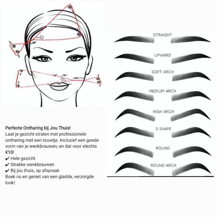 Wenkbrouwen epileren Leidschenveen, Hobby en Vrije tijd, Overige Hobby en Vrije tijd, Ophalen of Verzenden
