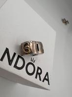 Pandora bicolor clip bedel met gouden hartjes, Ophalen of Verzenden
