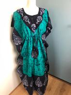 Batik jurk blauw groen free size, Kleding | Dames, Jurken, Maat 42/44 (L), Ophalen of Verzenden, Zo goed als nieuw, X