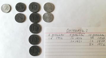 Groschen/Oude munten uit Oostenrijk beschikbaar voor biedingen