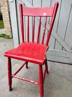 Houten rode stoel - Gratis, Ophalen, Gebruikt, Eén, Rood