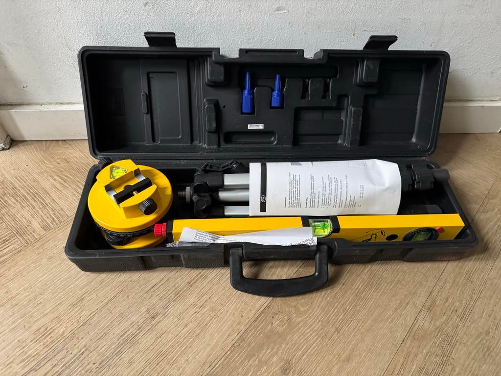 Laserwaterpas Mannesmann met Statief, Ophalen of Verzenden, Gebruikt, Overige meters