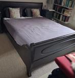 TEAB Tweepersoonsbed 160x200 (hout–koloniaal) + lattenbodems, Huis en Inrichting, Ophalen, Gebruikt, Bruin, Tweepersoons