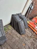 Nieuwe nokvorsten (11 normaal, 3 eind), Doe-het-zelf en Verbouw, Dakpannen en Dakbedekking, Steen of Klei, Zwart, Nieuw, Ophalen of Verzenden